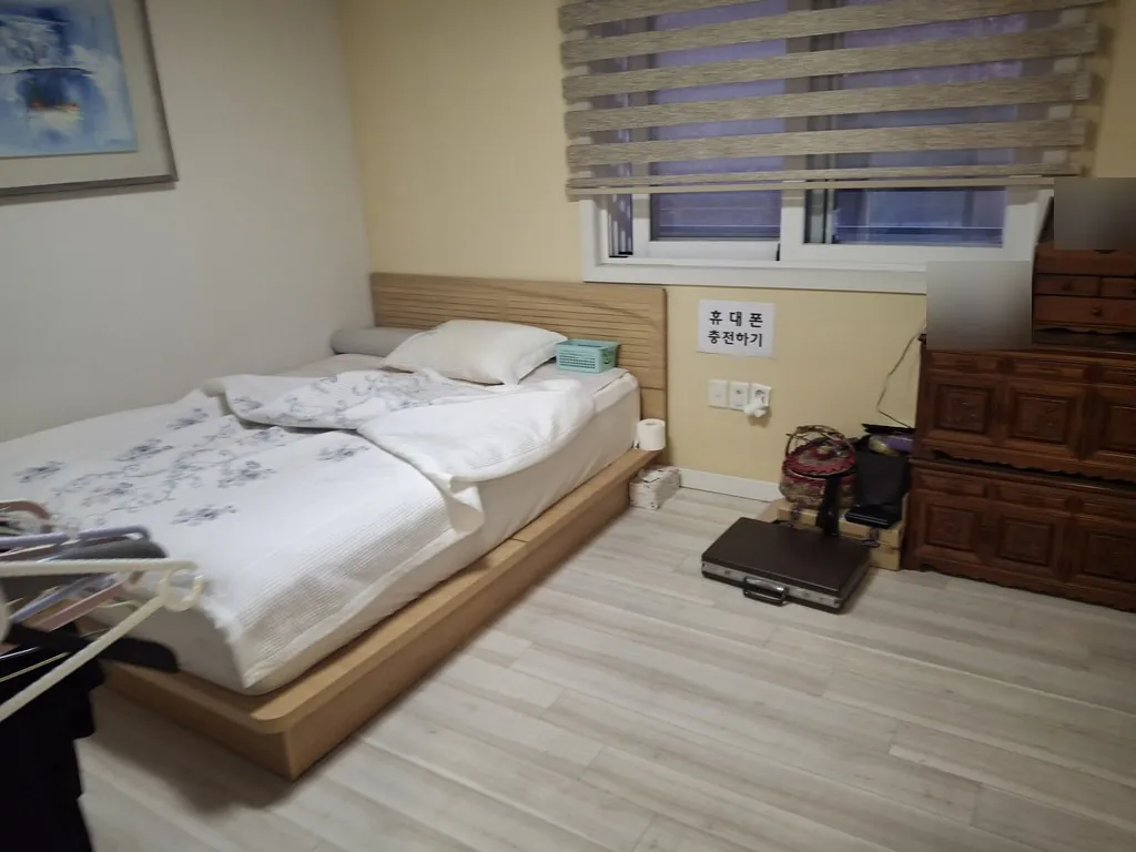 침실 작업 전